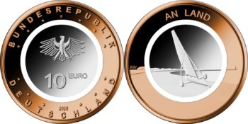 10 евро Германии 2020 «На суше»